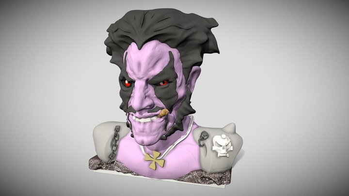 Lobo 3d Bust