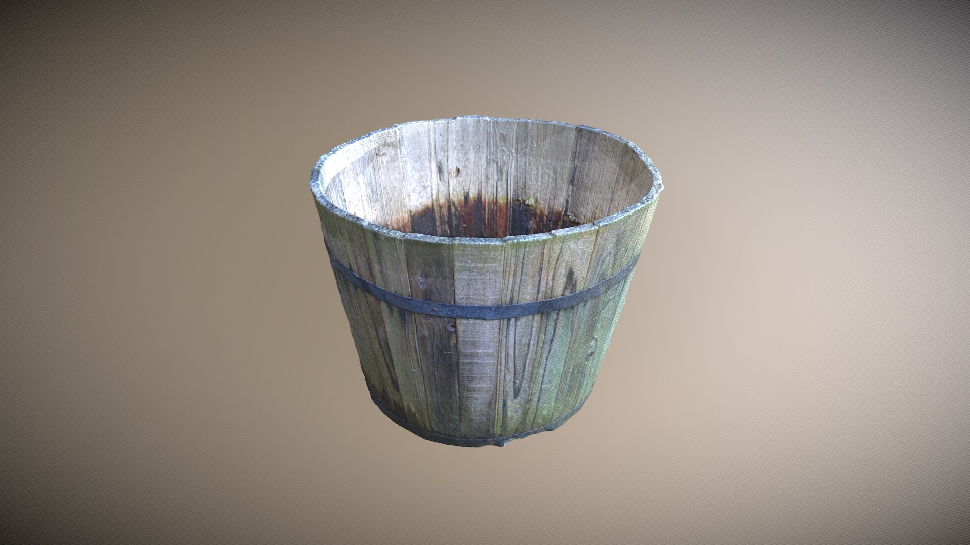 3D model Bucket - This is a 3D model of the Bucket. The 3D model is about a glass with a blue liquid.