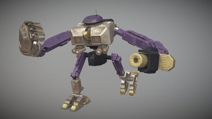 Thanos themed robot 3D Model