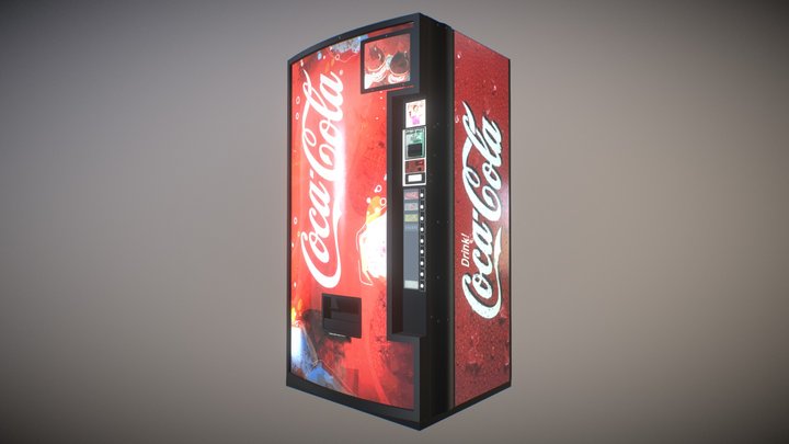 Soda Vending Machine 3D Model