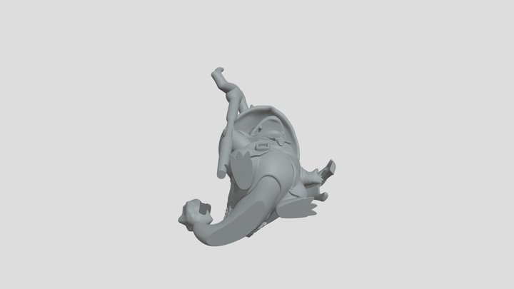 Charmander Flames 3D Model