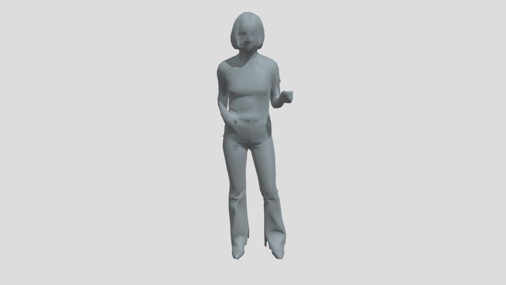 Lowpoly Female Standing