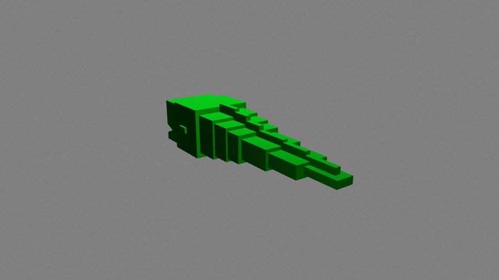 Moray eel minecraft 3D Model