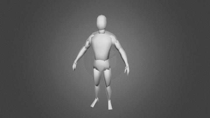 Low Poly Base Mesh (Or Ps1 Base Mesh) 3D Model