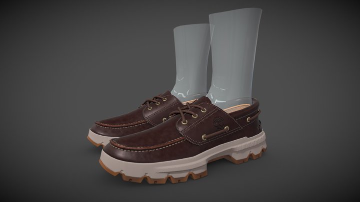 Timberland France Ultra Moc Toe Boat Shoe 3D Model