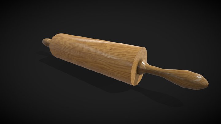 Rolling pin low poly