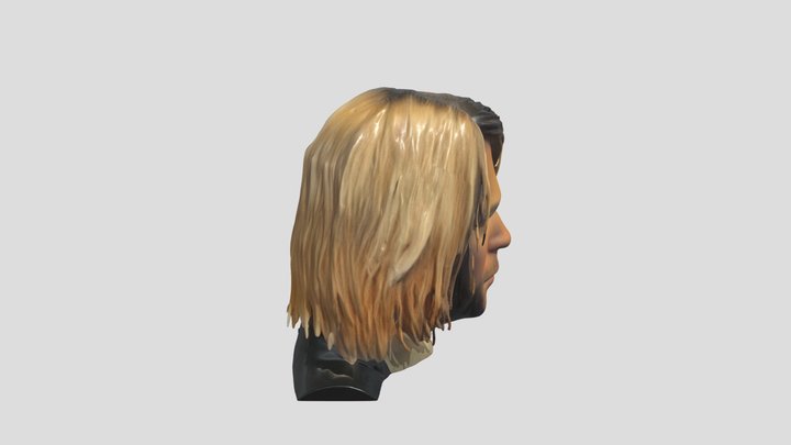 Kurt Cobain head v2 3D Model