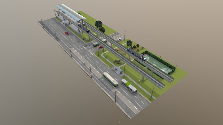 Rail Over - Test 3D Model