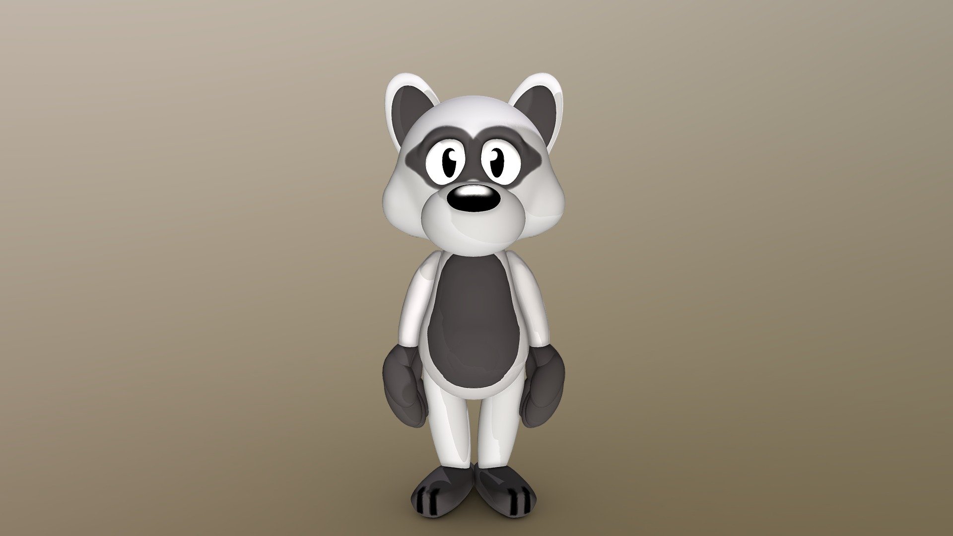 Raccoon creature - 3D model by The fancy bear (@A_fancy_bear) [3ba983f ...