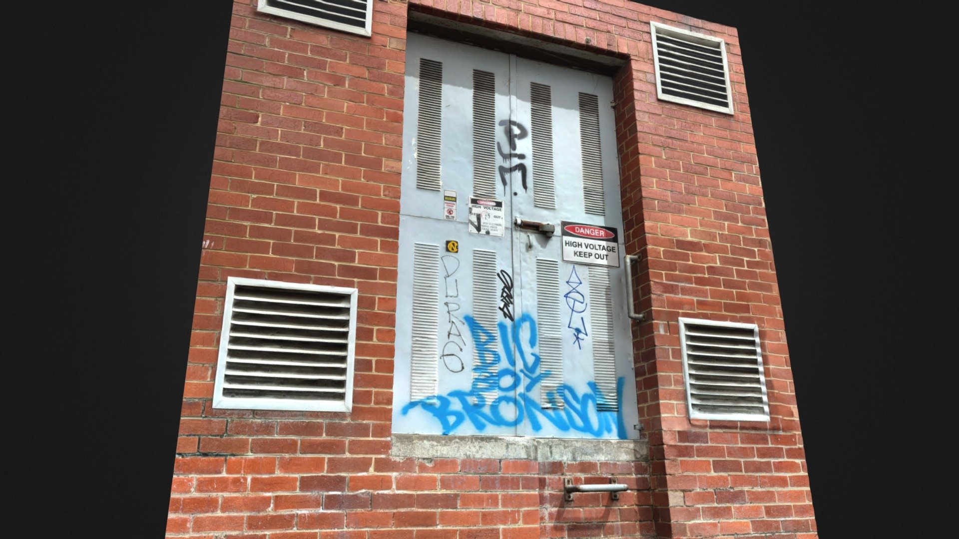 Small Electrical Substation Door