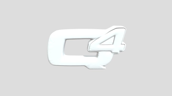 Alfa Q4 logo 3D Model
