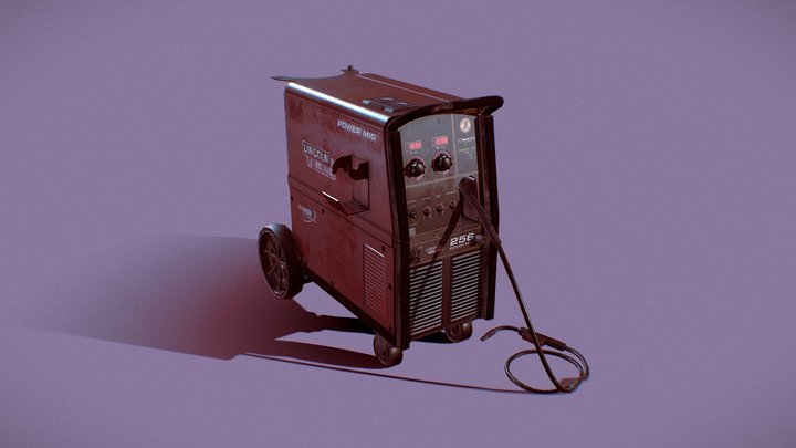 POWER MIG® 256 MIG Welder - Lincoln Electric 3D Model