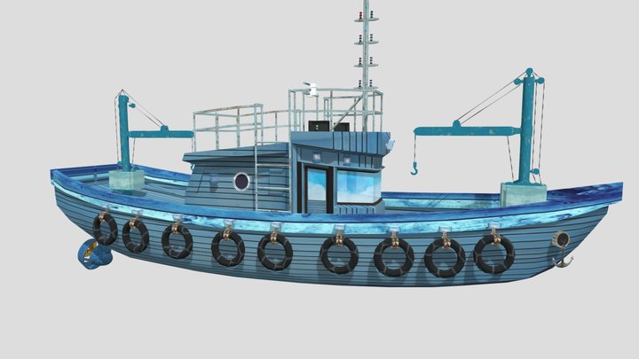 Workboat 3D models - Sketchfab