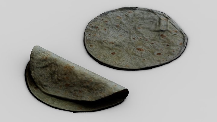 Kebab Bread | Scanned 3D 3D Model