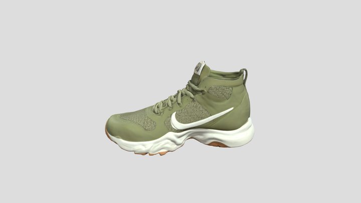 Nike Olive High-top Sneaker 3D Model