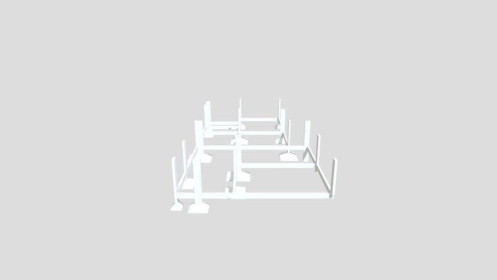 Fundações arasas 3D Model
