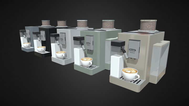 De'Longhi RIVELIA – Premium Coffee Machine – Free 3D Model STL