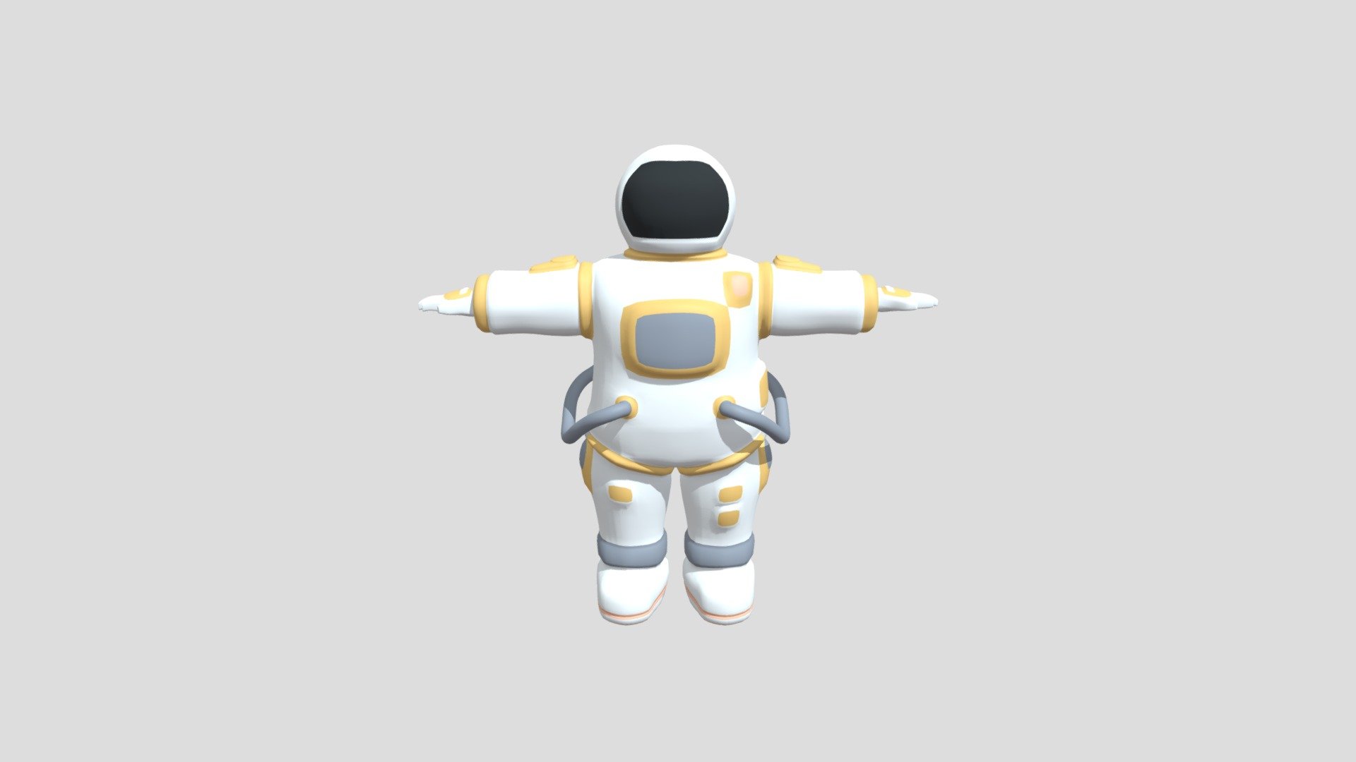 astronaut 3d obj free