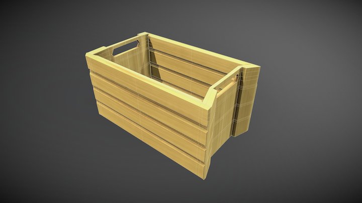 Wood Box 3D Model