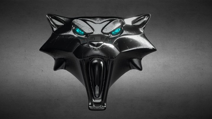 Cat Medallion 3D Model
