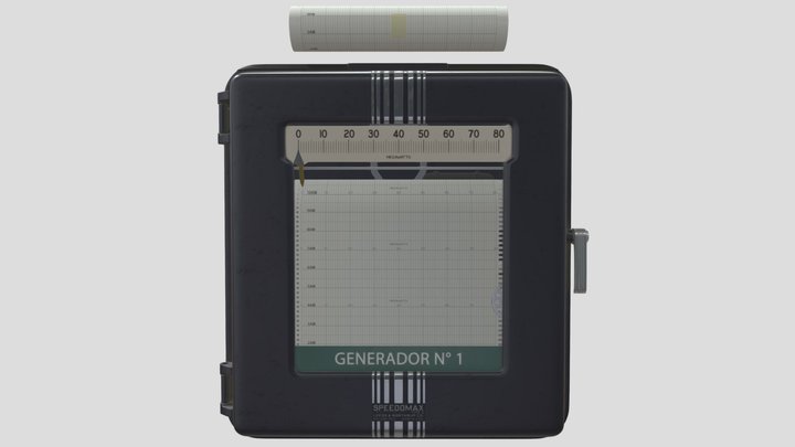 Leeds and Northrup CO Speedomax Chart Recorder 3D Model