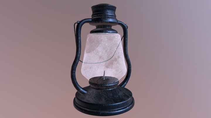 3D Old Lantern 3D Model