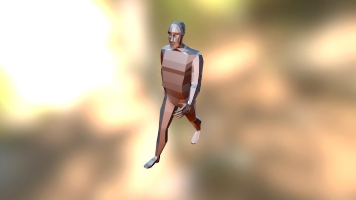 Walk cycle 3D Model