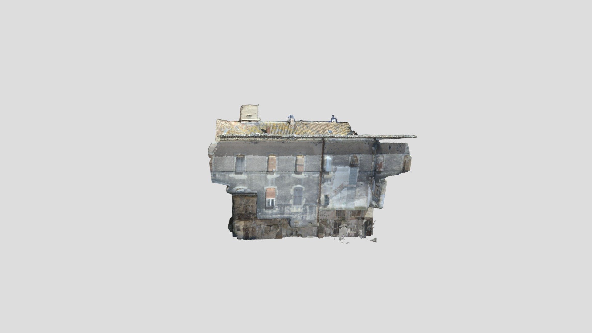 Cloitre St Thibéry  -1-mesch — Sketchfab embed 3D viewer