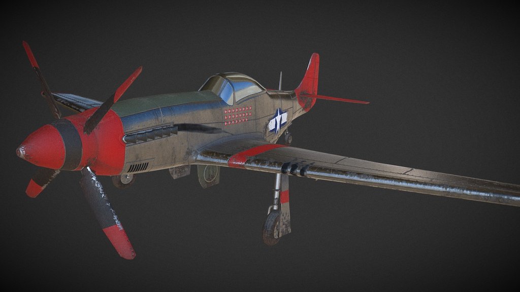 P51-Mustang - 3D model by Johnpaul.boyle [3bb50a0] - Sketchfab