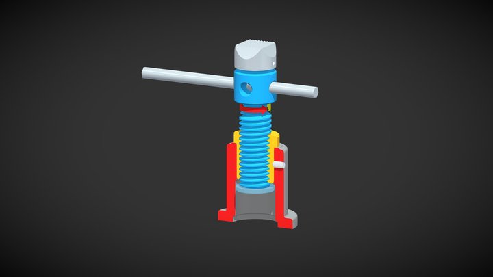 【VR动画】螺旋千斤顶 3D Model