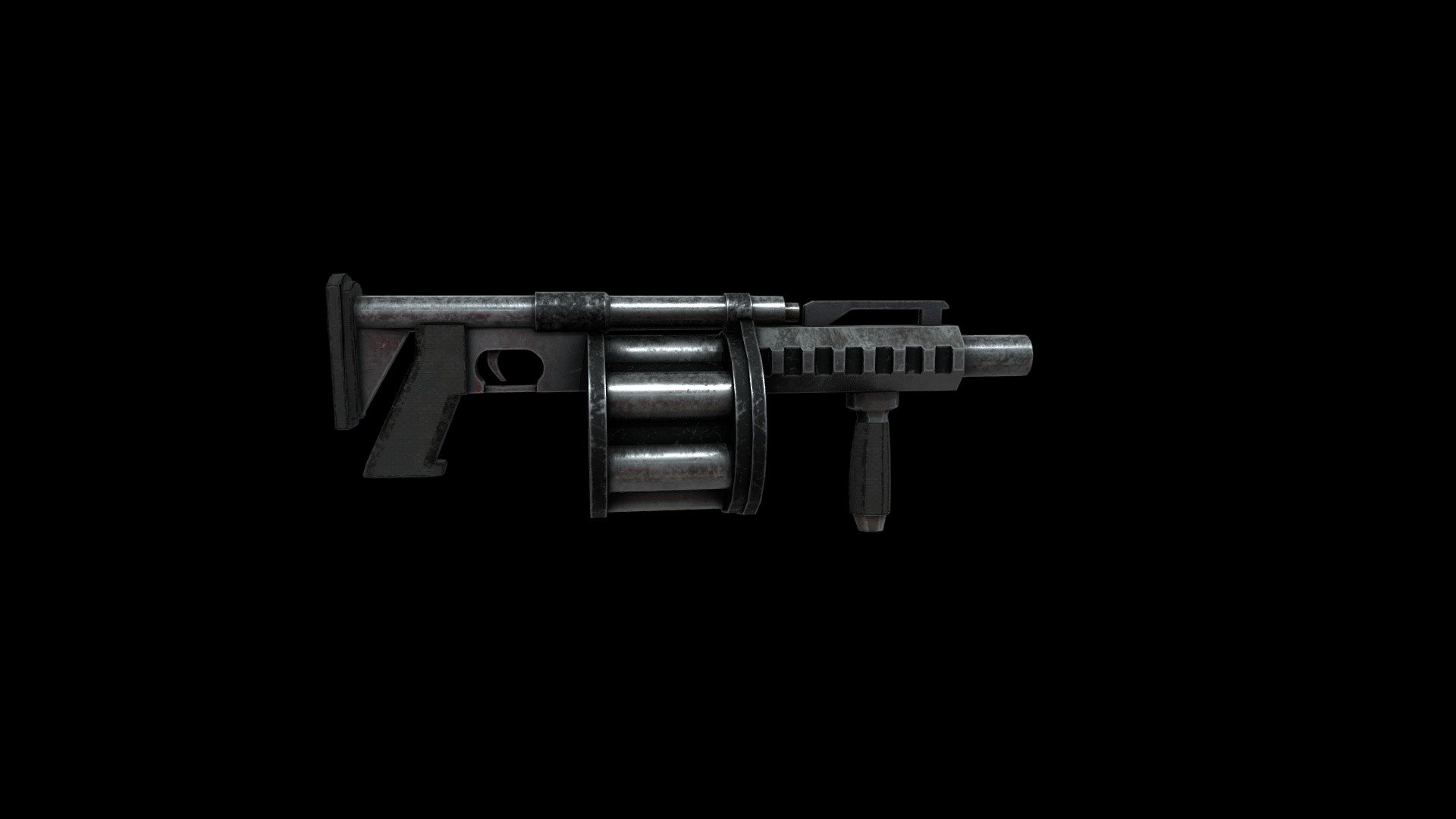 Assault Grenade Launcher - Low Poly 4k - Buy Royalty Free 3D model by ...