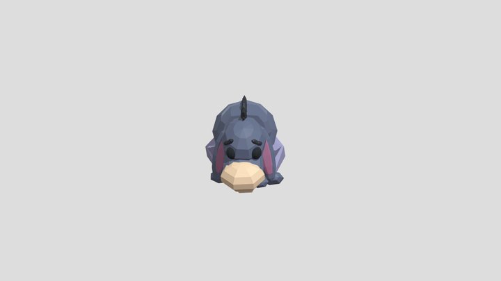 Eeyore low poly fbx 3D Model