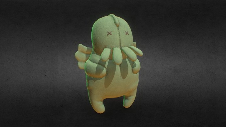 Ktulhu Toy low poly game ready model 3D Model