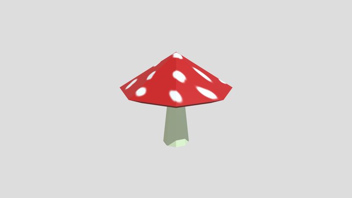 Cogumelo Vermelho 3D Model