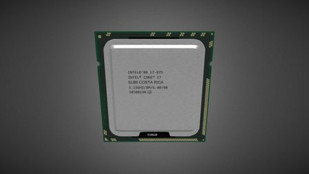 Core i7 CPU 3D Model