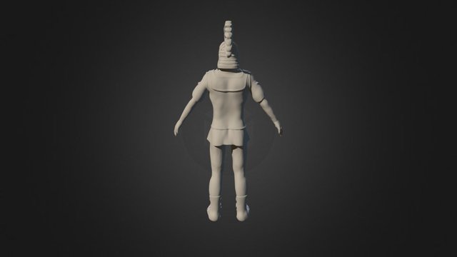 Ancient themed warrior W.I.P 3D Model