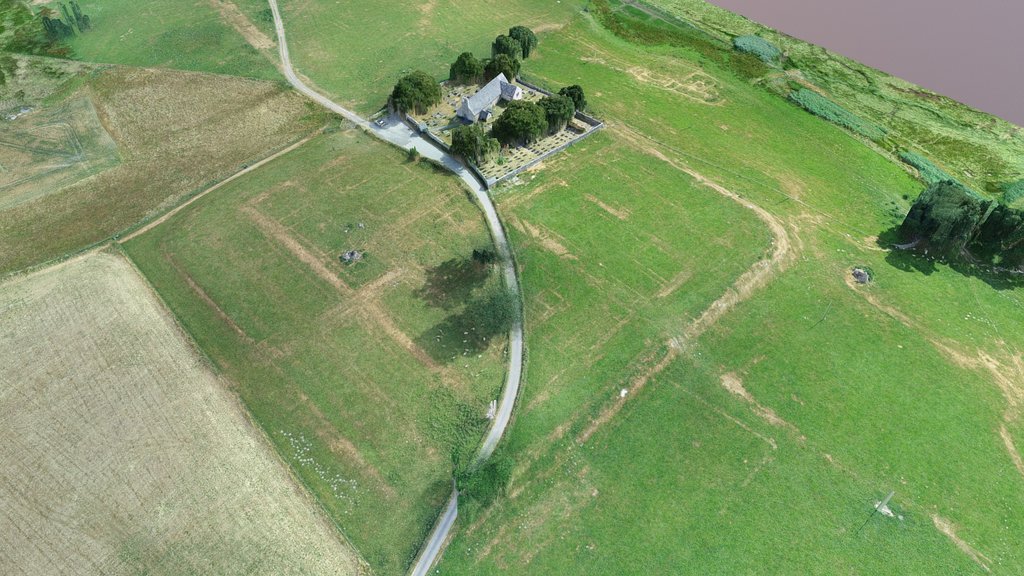 Caerhun Roman Fort Aerial Parch Marks