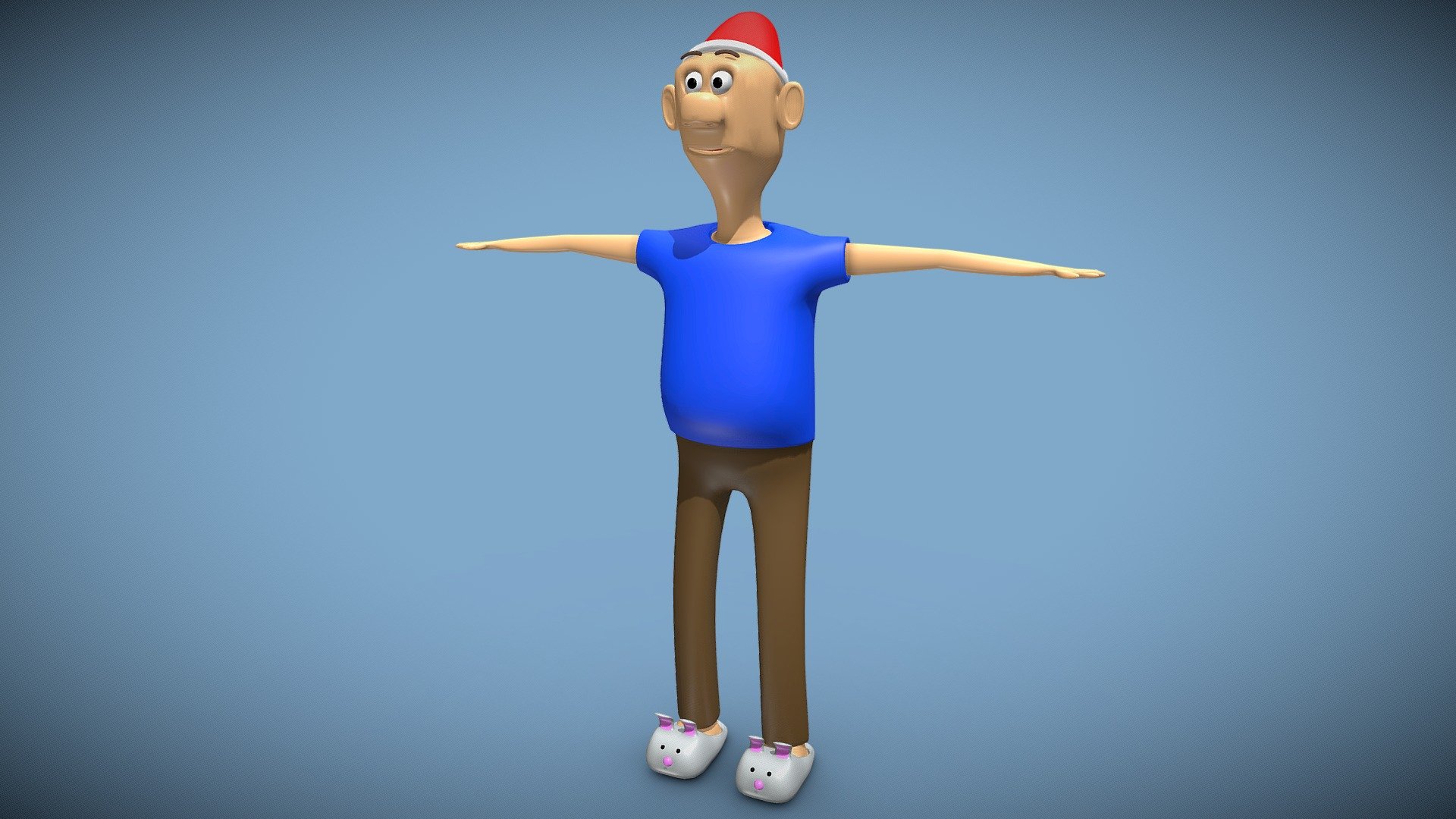 Silly Cartoon Guy - Buy Royalty Free 3D model by Ryan King Art ...