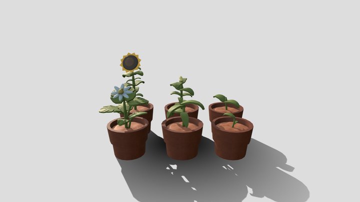 Plants from Overgrown 3D Model