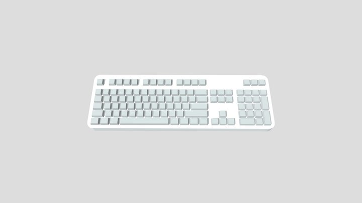 鍵盤 3D Model
