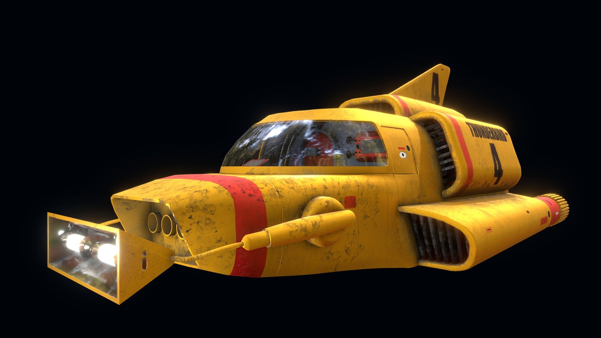 Thunderbird 4 - 3D model by Ryley Dodd (@ryleydodd) [3bb9548]