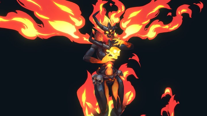 Lady of Fire 3D Model