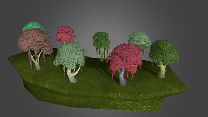Low Poly Trees Vol.4 : Standard 3D Model