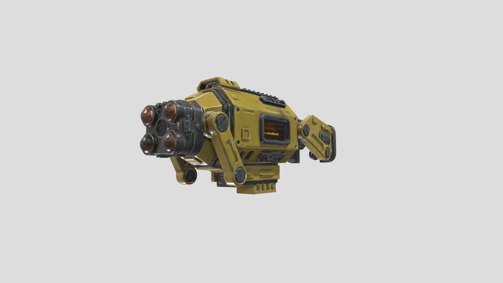 Futuristic Cyberpunk Robotic Sentinel