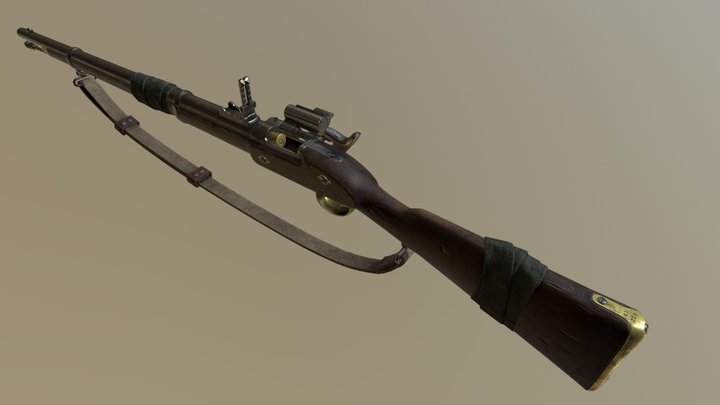 .577 Snider Enfield Rifle 3D Model