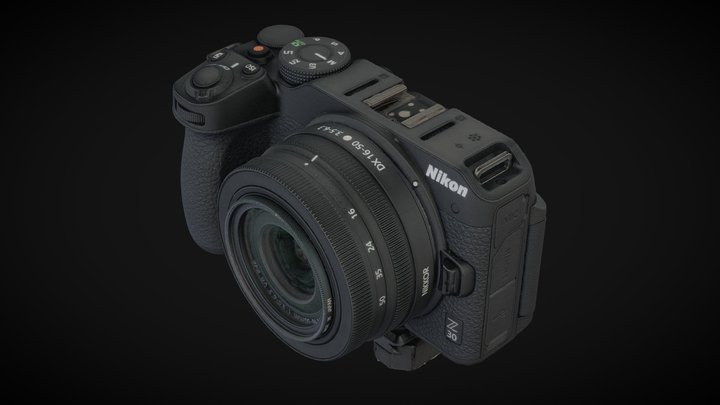NIKON Z30 with NIKKOR DX 16-50 f3.5-6.3 – Kostenloses 3D-Modell STL