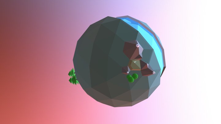 Lowpoly Earth 3D Model