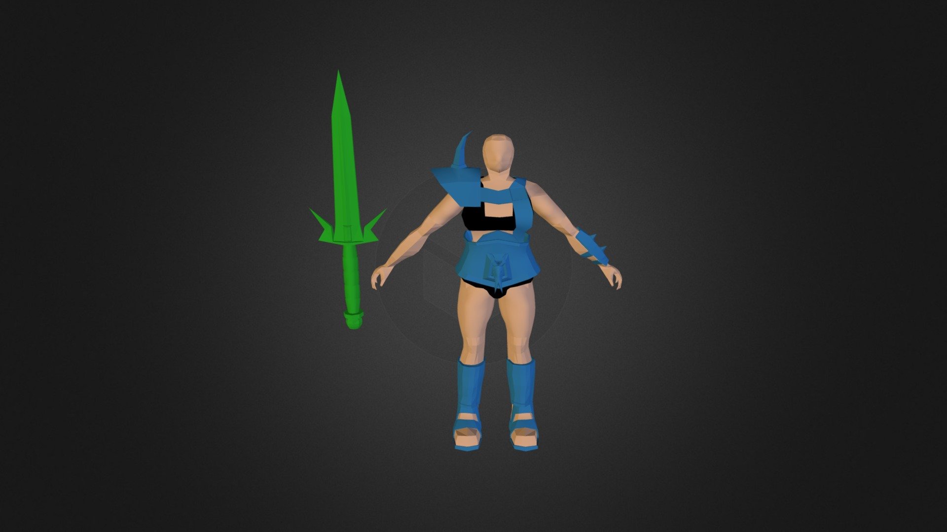 Warrior - 3D model by bunny10 [3bbf378] - Sketchfab