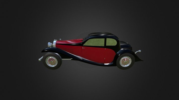 bugatti type 50 3D Model