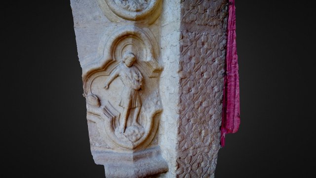 Détail portique Cathédrale d'Amiens 3D Model